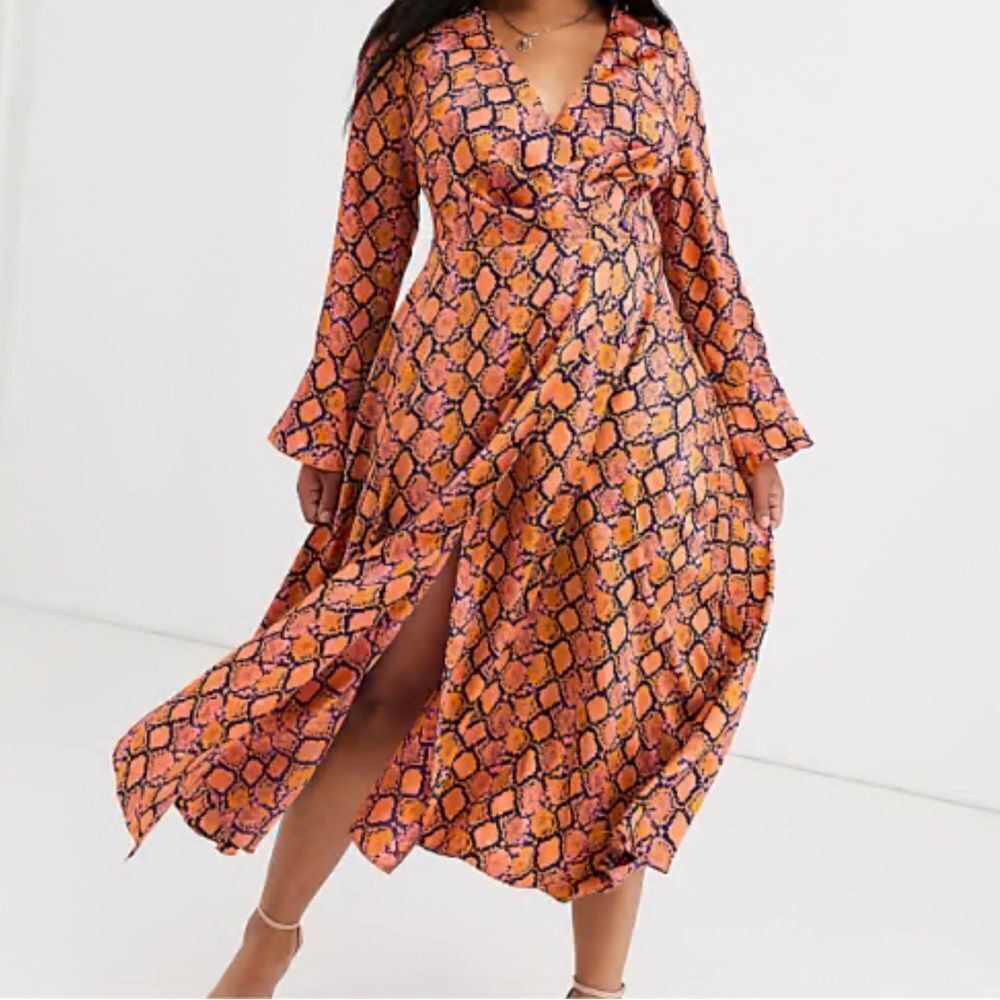 ASOS curve animal print dress size 18 - Picture 2 of 8